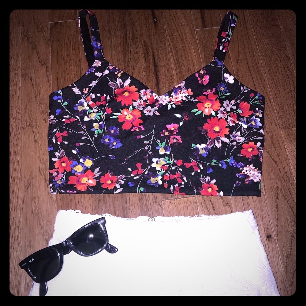 Express Floral Crop Top